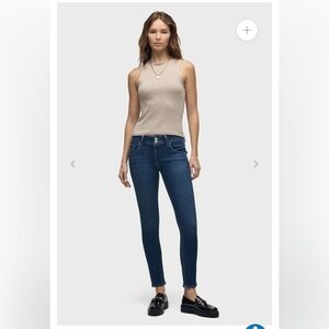 Hudson Women Mid Rise Collin Skinny Jean 5 Pocket 2 Back Flap Pockets NWT 26